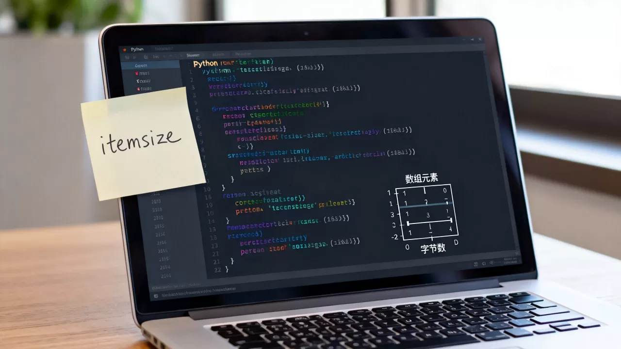 python中itemsize是什么?python数组元素占用字节数 python中itemsize是什么?python数组元素占用字节数