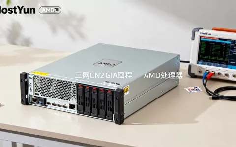 HostYun洛杉矶AMD机怎么样？三网CN2 GIA回程测评