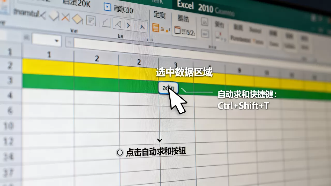 Excel2010求和怎么操作?excel2010自动求和快捷键 Excel2010求和怎么操作?excel2010自动求和快捷键