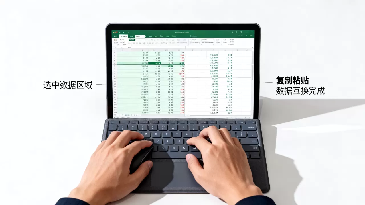 Excel数据交换怎么操作？Excel表格数据互换方法