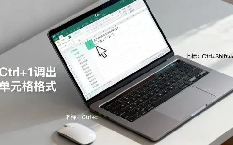 Excel如何同时设置上下标？excel上下标快捷键
