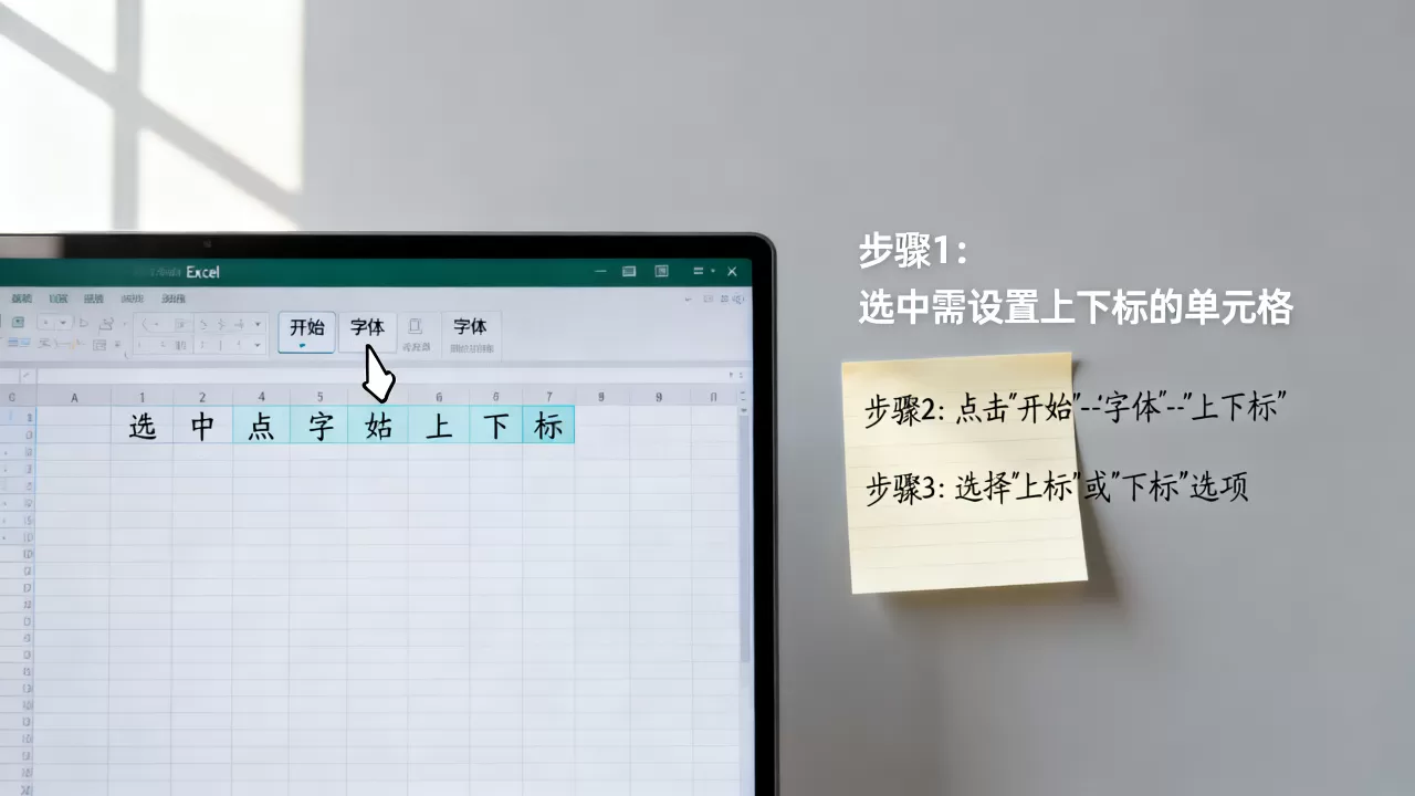 Excel怎么同时设置上下标?如何设置上下标 Excel怎么同时设置上下标?如何设置上下标