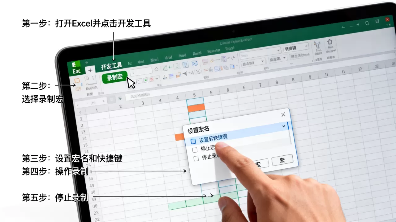 Excel录制新宏怎么操作?excel录制宏的详细步骤 Excel录制新宏怎么操作?excel录制宏的详细步骤