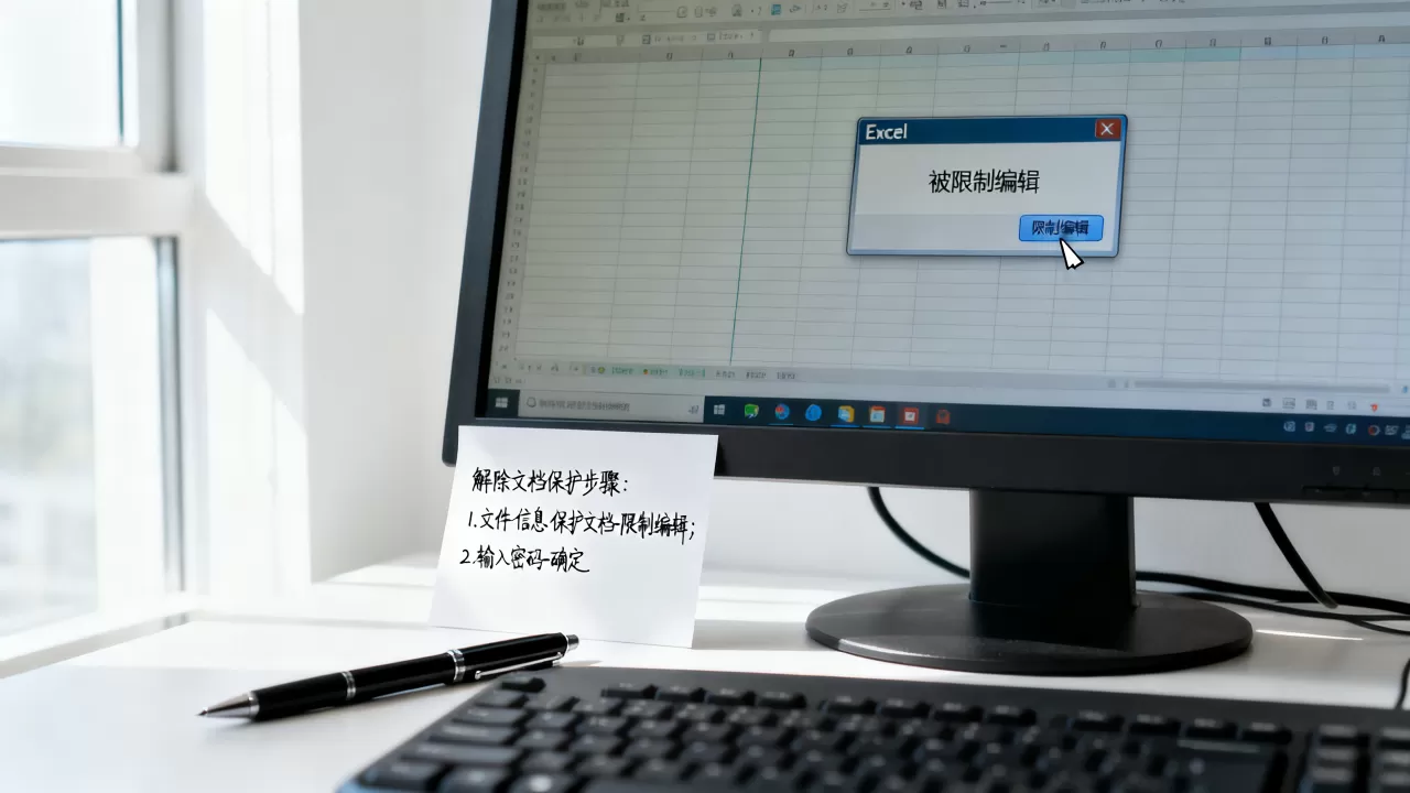 Excel被限制编辑怎么办？如何解除文档保护