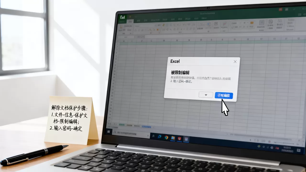 Excel被限制编辑怎么办？如何解除文档保护