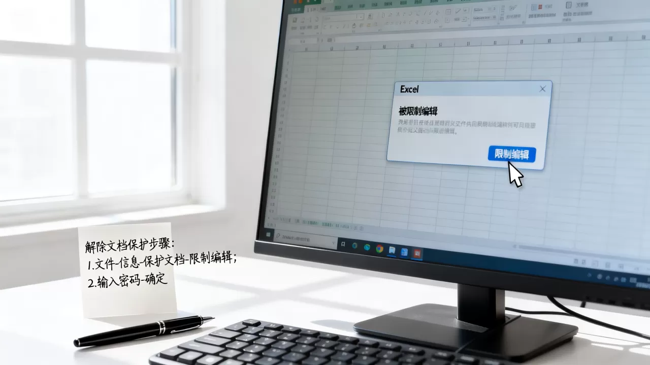 Excel被限制编辑怎么办？如何解除文档保护