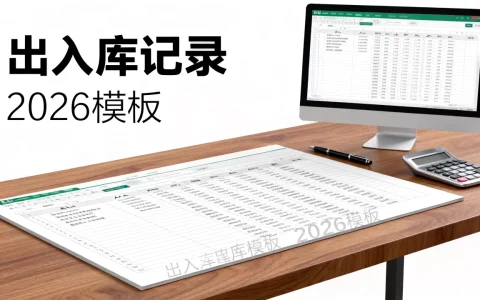 出入库excel表格怎么做？2026年最新出入库表格模板免费下载