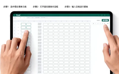 Excel中有空格怎么删除？如何批量去除单元格空格