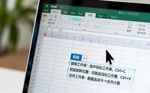 Excel粘贴工作表怎么操作？Excel中如何合并多个工作表