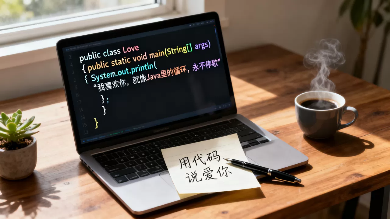 如何用Java表白?表白代码java样例 如何用Java表白?表白代码java样例