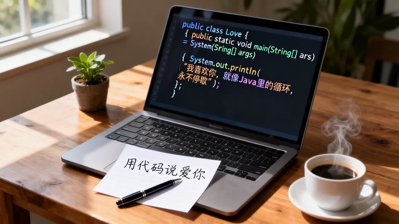 如何用Java表白?表白代码java样例 如何用Java表白?表白代码java样例