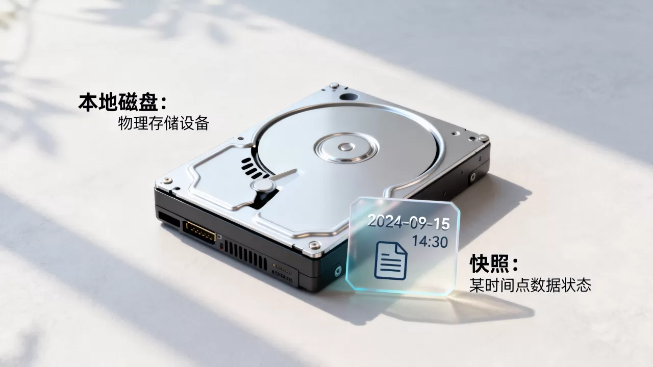 本地磁盘快照是什么?磁盘与快照区别详解 本地磁盘快照是什么?磁盘与快照区别详解
