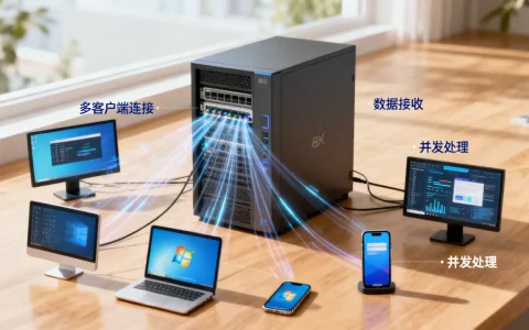 服务器怎么接收多个客户端数据？如何同时处理多连接