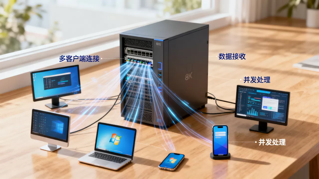 服务器怎么接收多个客户端数据?如何同时处理多连接 服务器怎么接收多个客户端数据?如何同时处理多连接