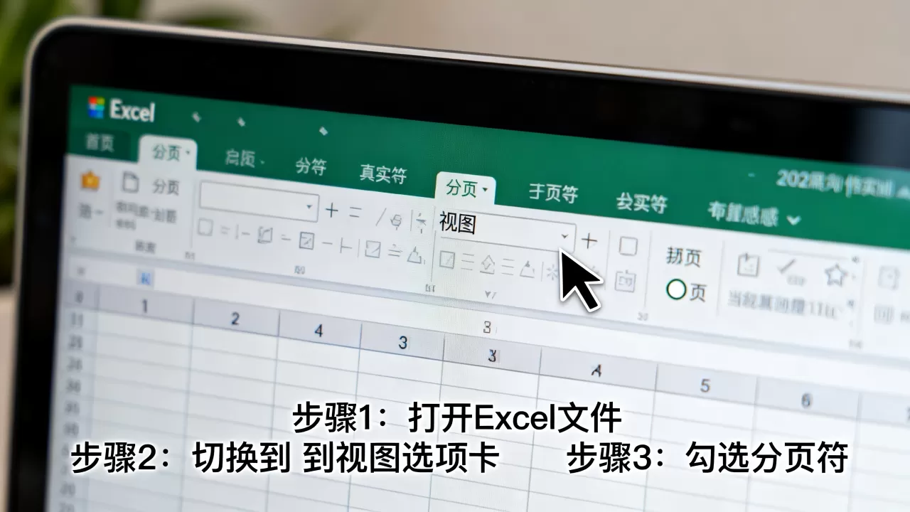 Excel分页符不显示怎么办？如何快速显示打印分页符