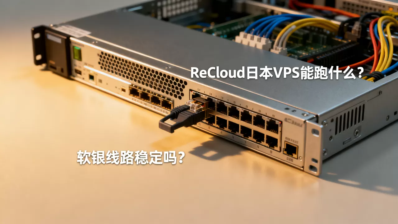 ReCloud日本VPS能跑什么？软银线路稳定吗