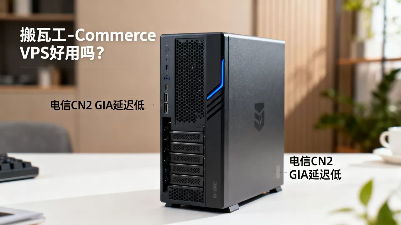 搬瓦工E-Commerce VPS好用吗？电信CN2 GIA延迟低
