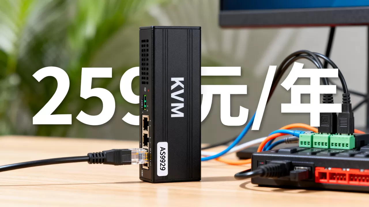 二月极光KVM年付259元值得买吗？洛杉矶AS9929线路测评