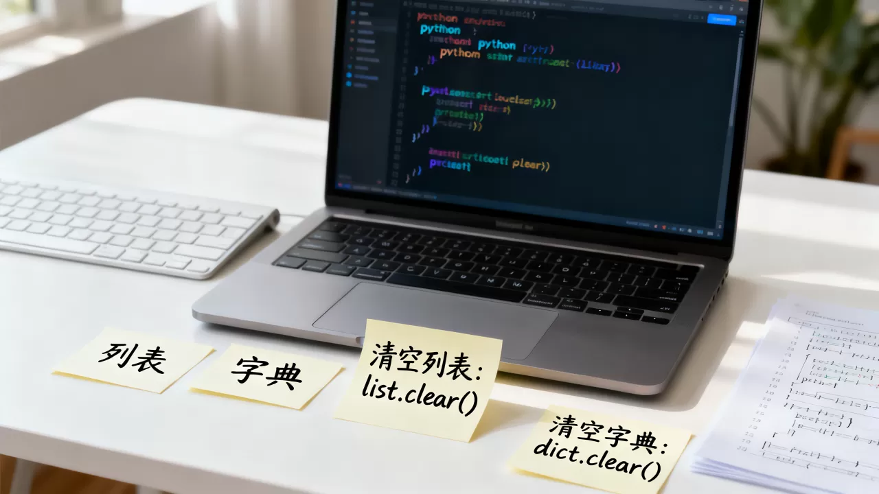 清空python变量怎么操作？python清空列表和字典的方法
