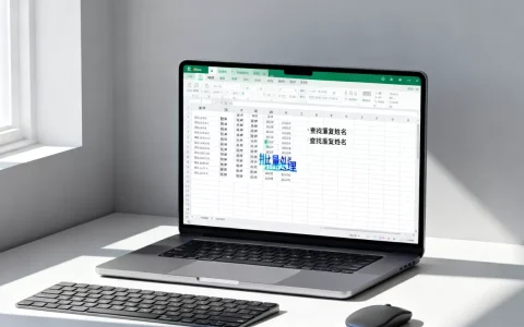 Excel里姓名相同怎么快速查找？如何批量处理重复姓名
