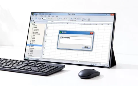 Excel 2003文档如何设置密码保护？