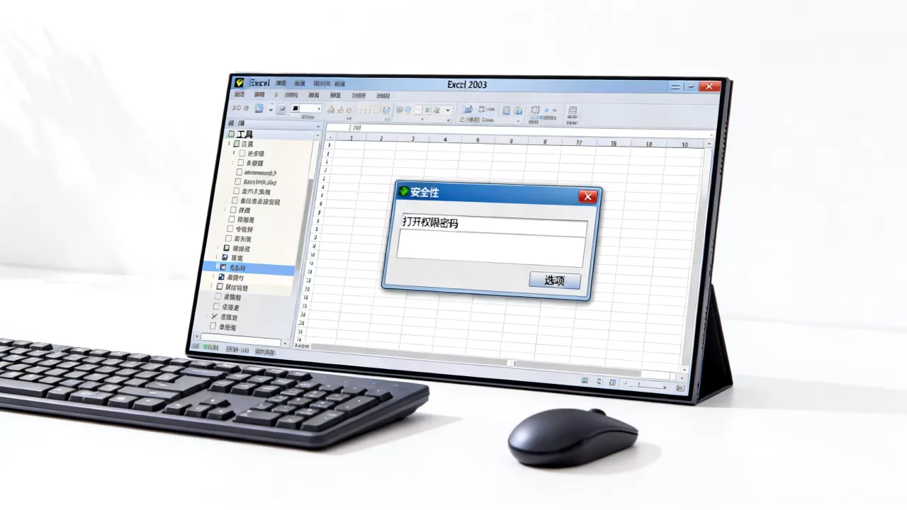 Excel 2003文档如何设置密码保护？