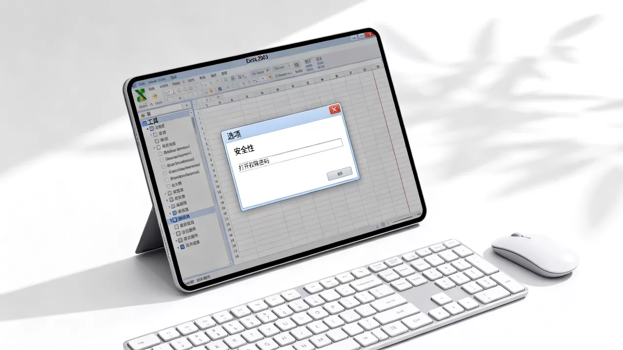 Excel 2003文档如何设置密码保护？
