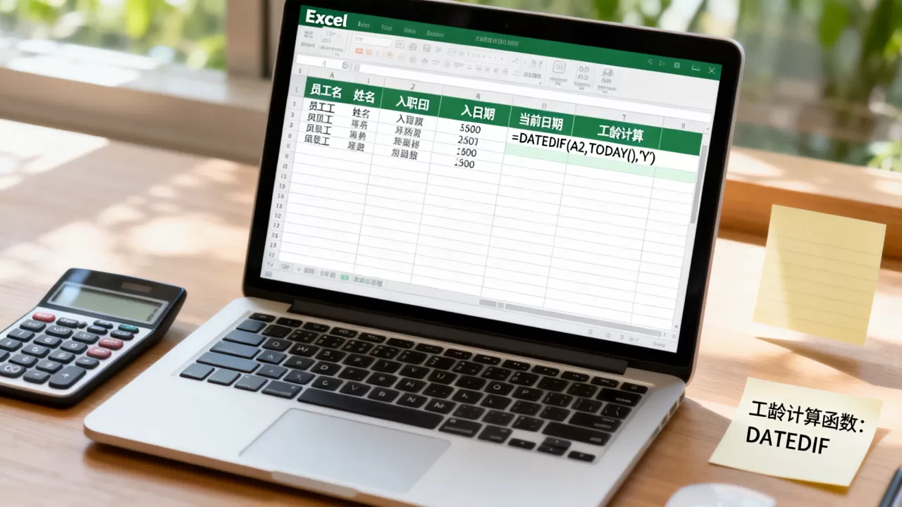 Excel表如何计算工龄?工龄计算函数公式 Excel表如何计算工龄?工龄计算函数公式