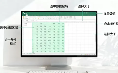 Excel大于某数怎么设置？excel大于某数条件格式