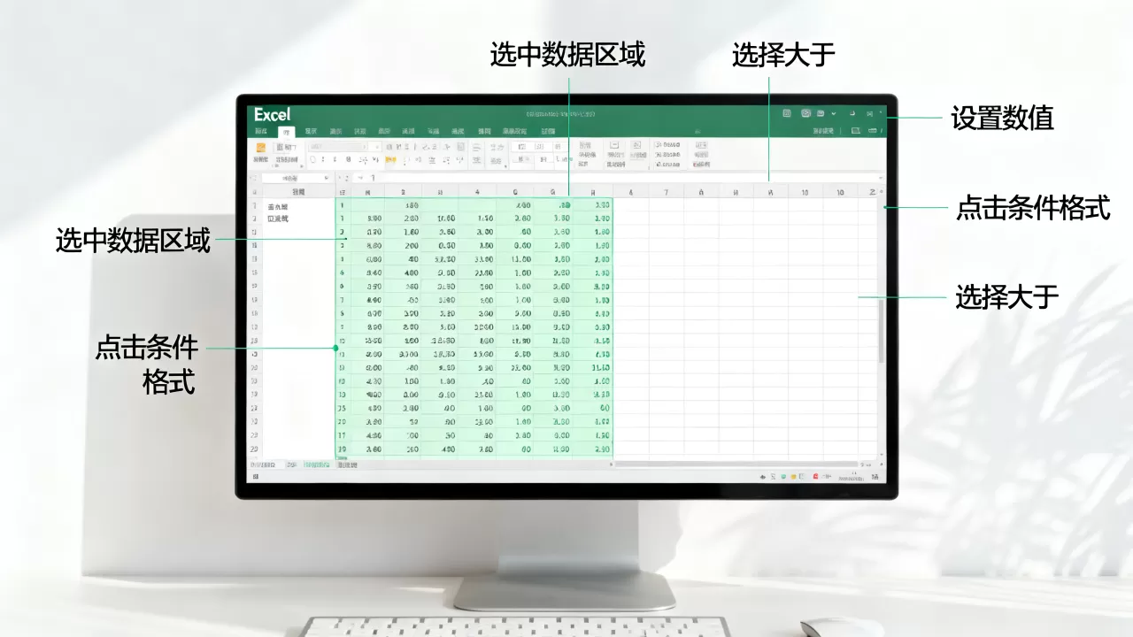 Excel大于某数怎么设置？excel大于某数条件格式