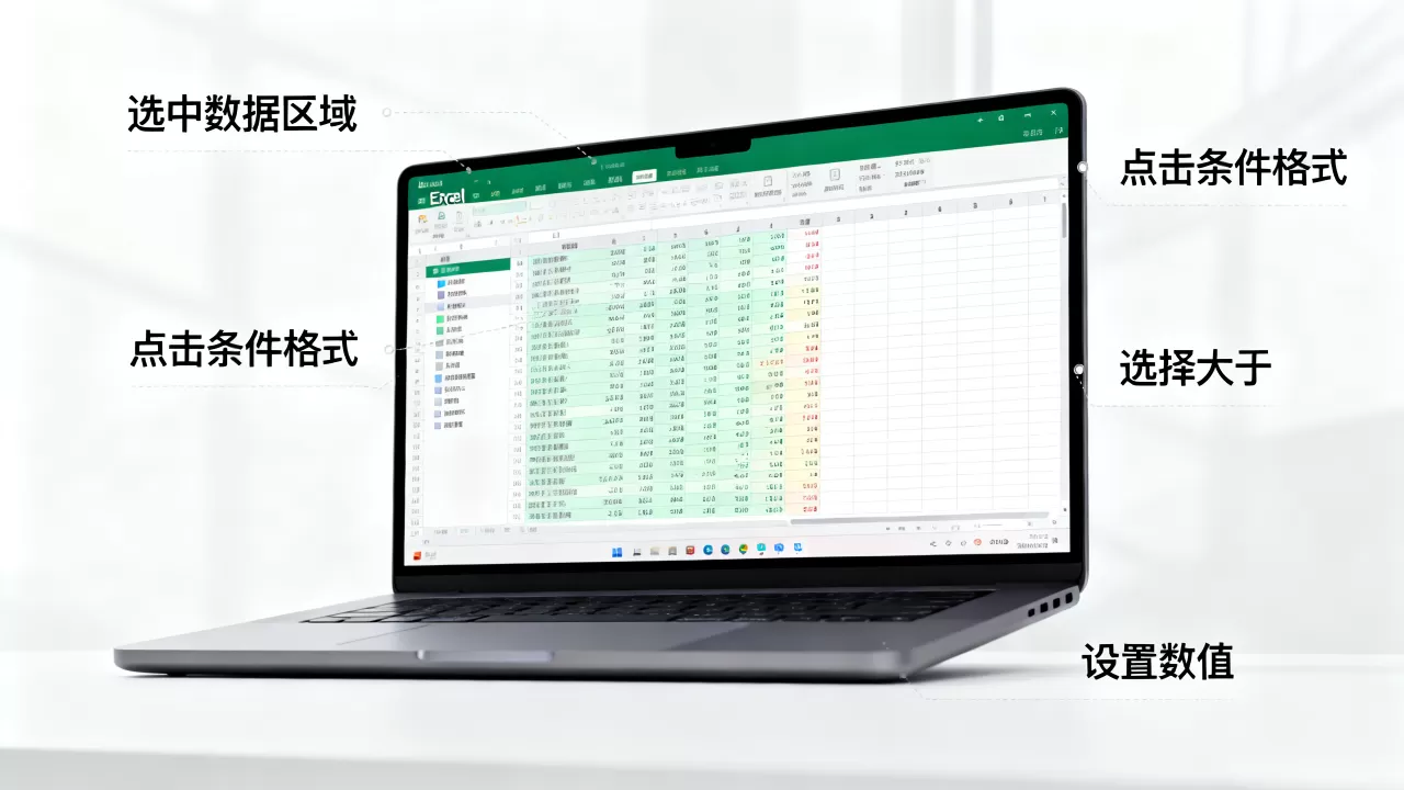 Excel大于某数怎么设置？excel大于某数条件格式