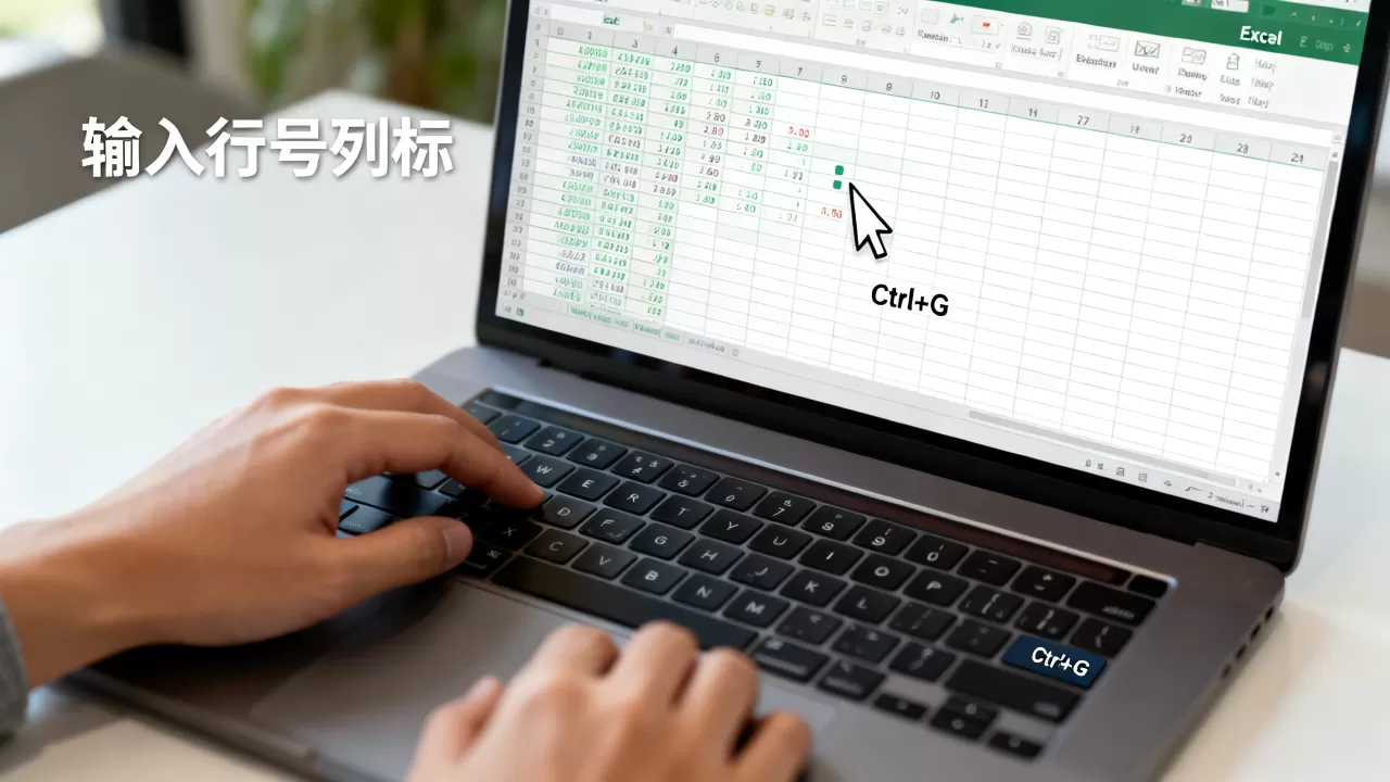 Excel如何快速定位某行某列？excel表格查找指定行列