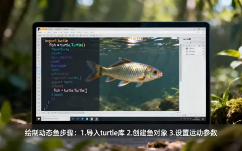 Python画鱼代码怎么写？python绘制动态鱼教程