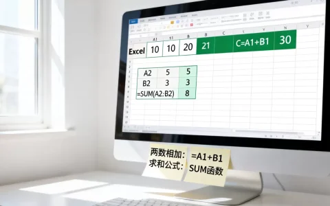 Excel两数相加怎么操作？Excel求和公式有哪些
