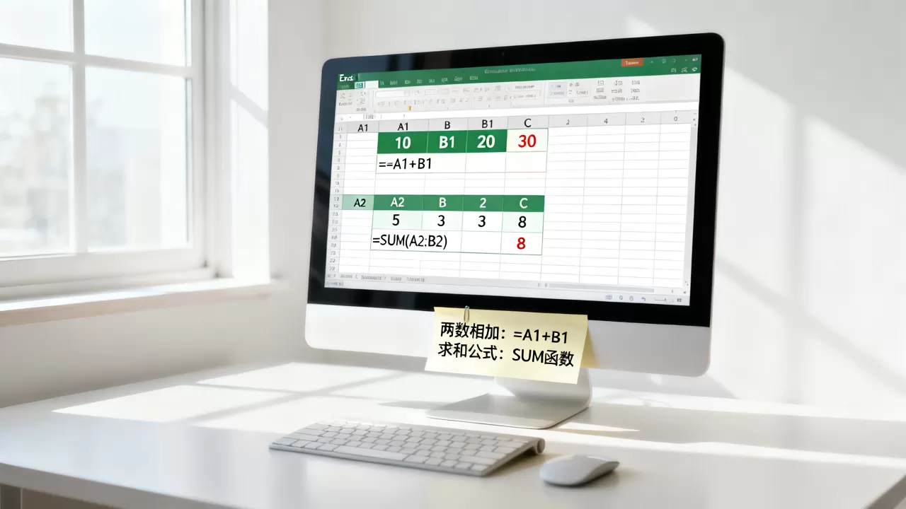 Excel两数相加怎么操作?Excel求和公式有哪些 Excel两数相加怎么操作?Excel求和公式有哪些
