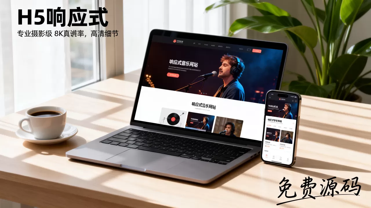 H5响应式音乐网站模板好用吗？免费响应式音乐网站源码