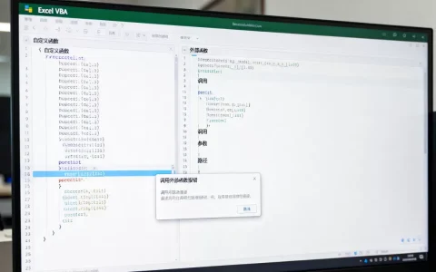 Excel VBA如何调用自定义函数？vba调用外部函数报错怎么办