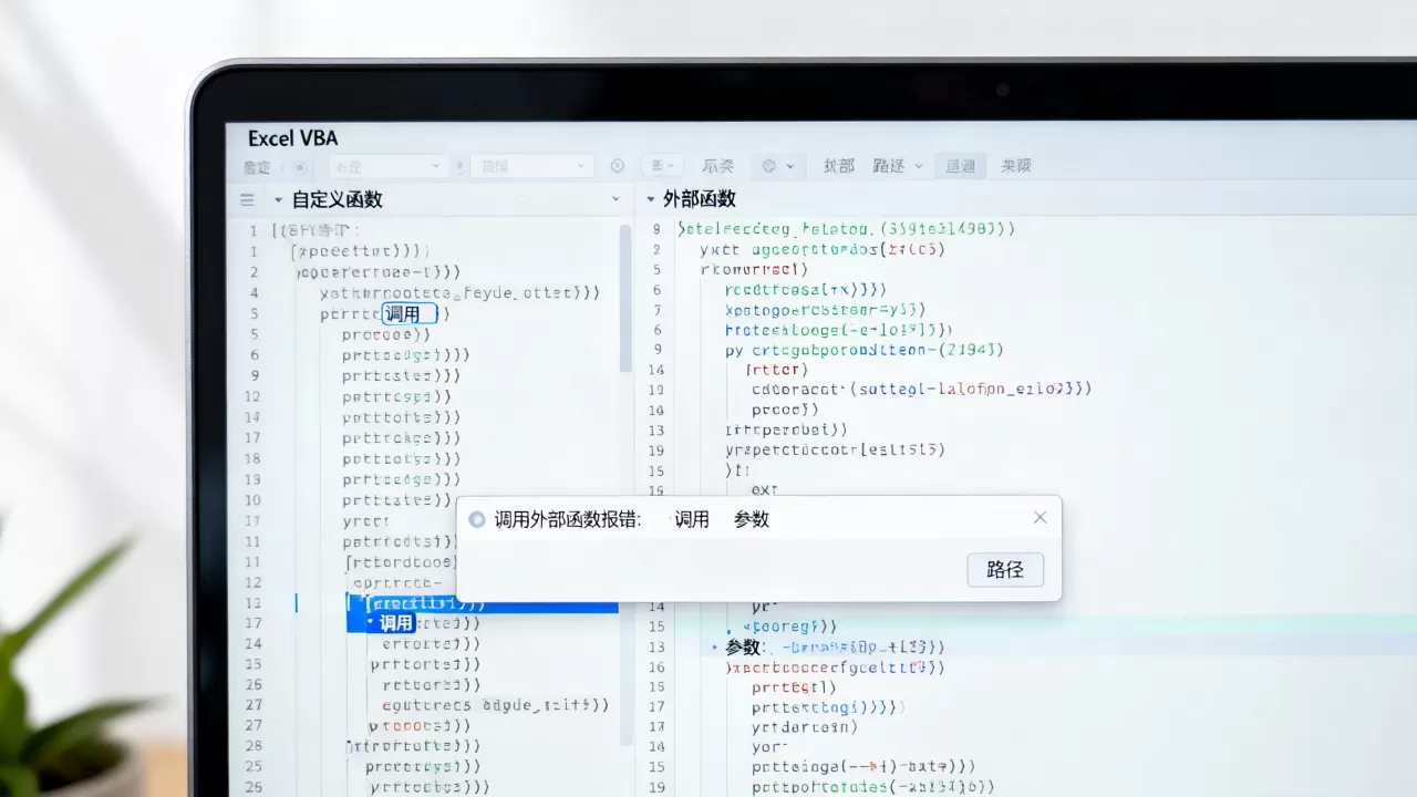 Excel VBA如何调用自定义函数?vba调用外部函数报错怎么办 Excel VBA如何调用自定义函数?vba调用外部函数报错怎么办