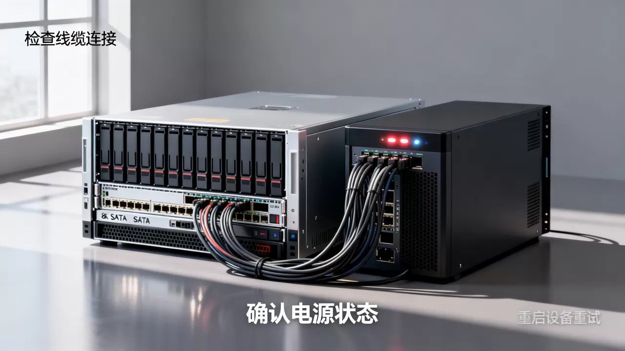服务器连接磁盘阵列柜失败怎么办？服务器连接磁盘阵列柜教程