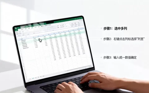 Excel怎么设置列宽相等？excel表格列宽怎么快速调整一致