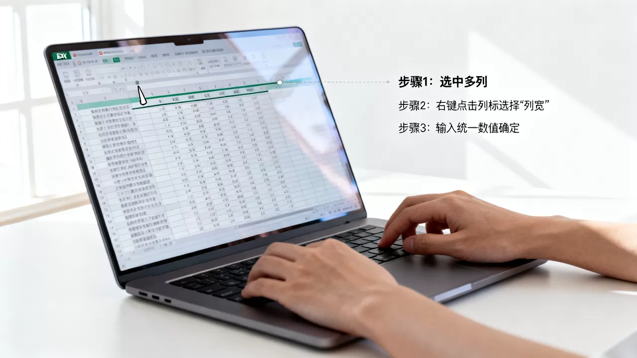 Excel怎么设置列宽相等?excel表格列宽怎么快速调整一致 Excel怎么设置列宽相等?excel表格列宽怎么快速调整一致