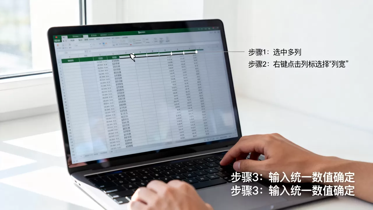 Excel怎么设置列宽相等?excel表格列宽怎么快速调整一致 Excel怎么设置列宽相等?excel表格列宽怎么快速调整一致