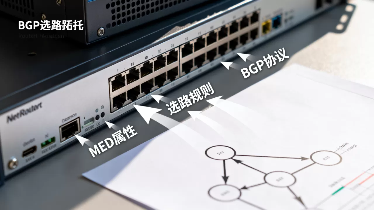 BGP MED属性选路是如何进行的？BGP MED属性选路规则