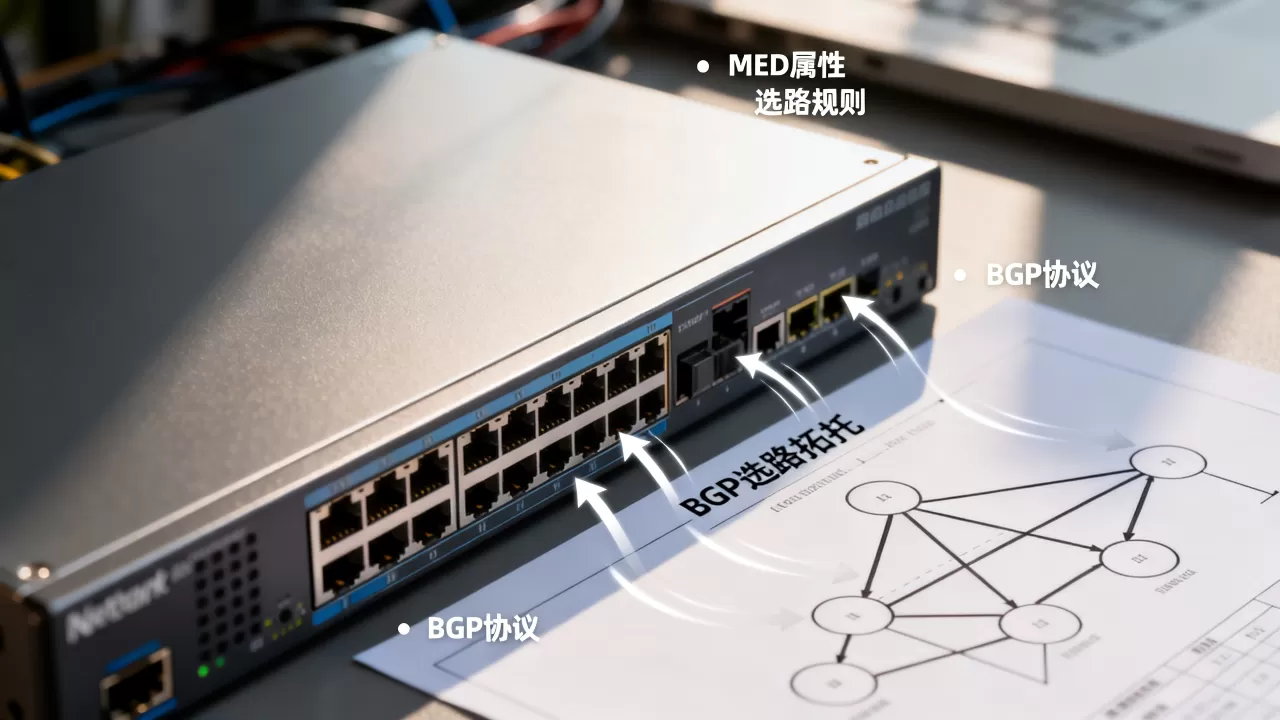 BGP MED属性选路是如何进行的？BGP MED属性选路规则