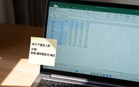 Excel人数怎么求？如何统计表格中不重复的人数