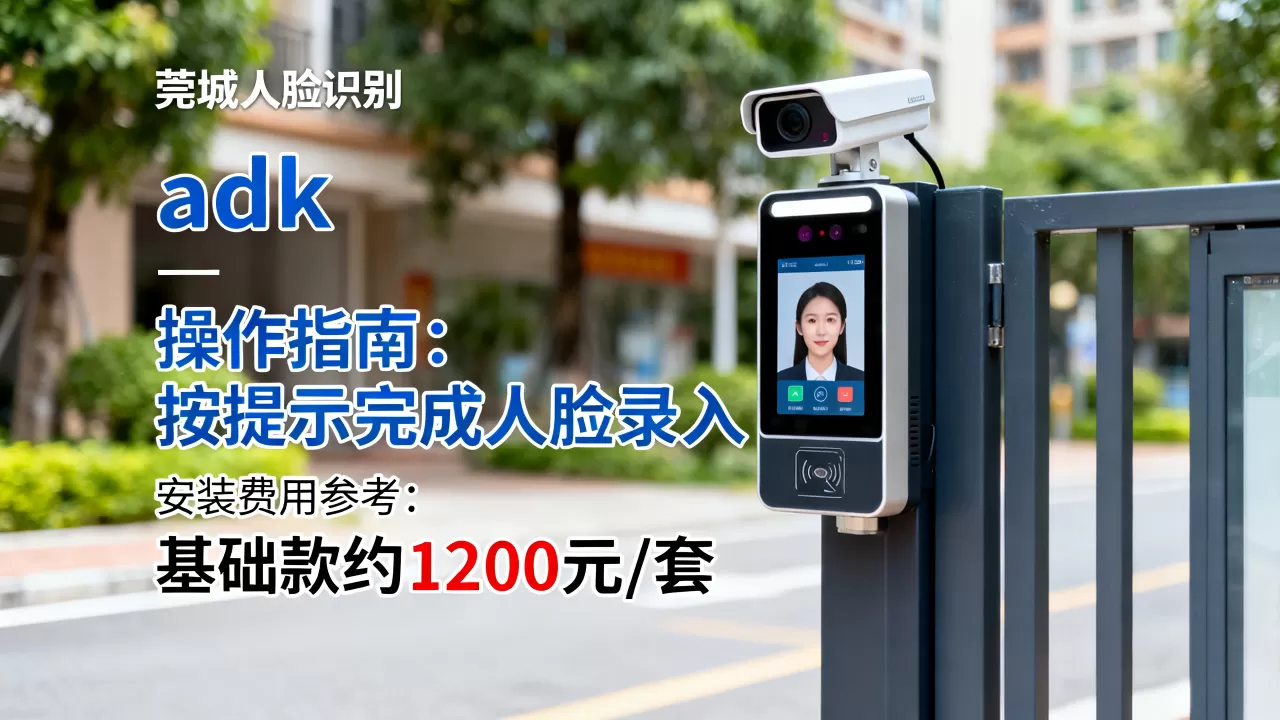 莞城人脸识别门禁adk怎么用？东莞社区门禁系统安装费用