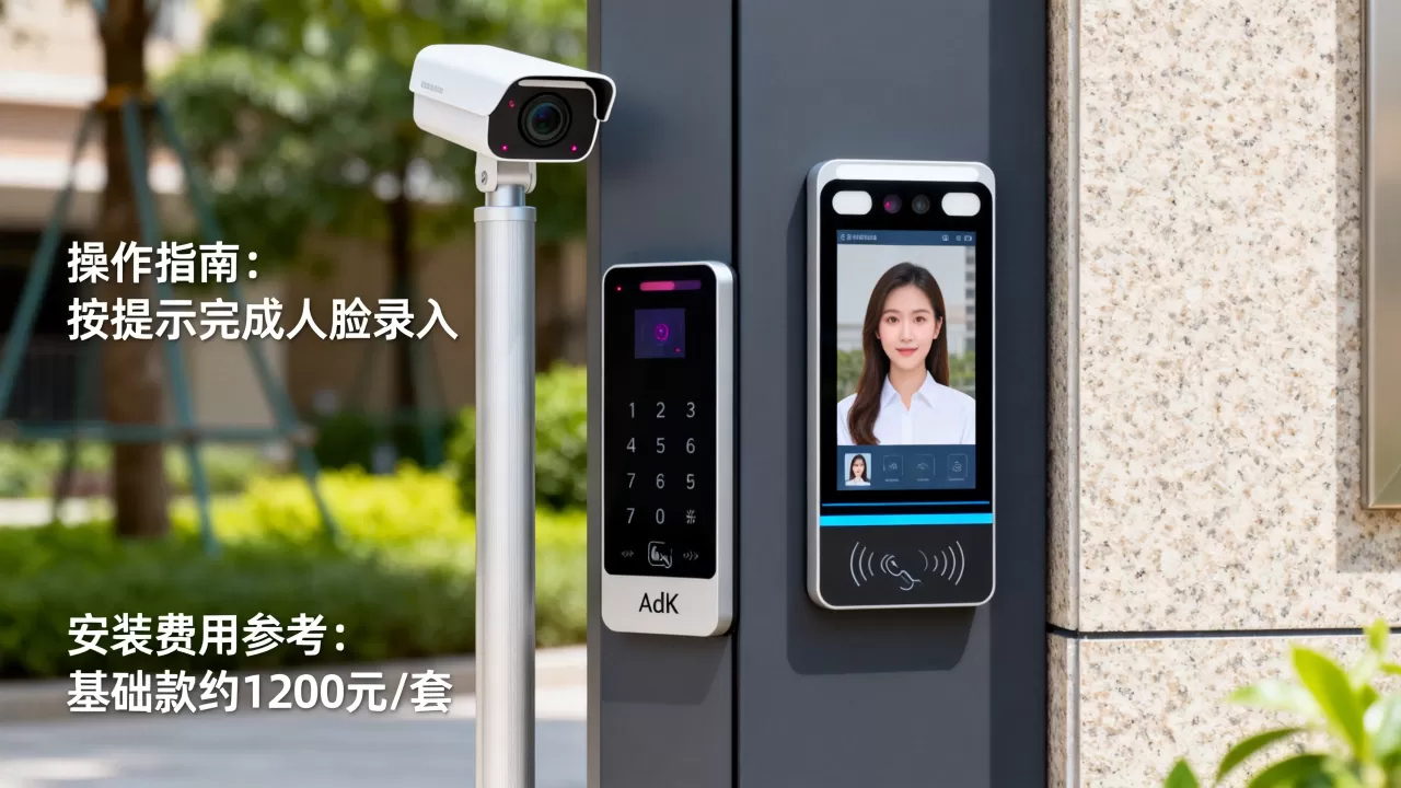 莞城人脸识别门禁adk怎么用？东莞社区门禁系统安装费用