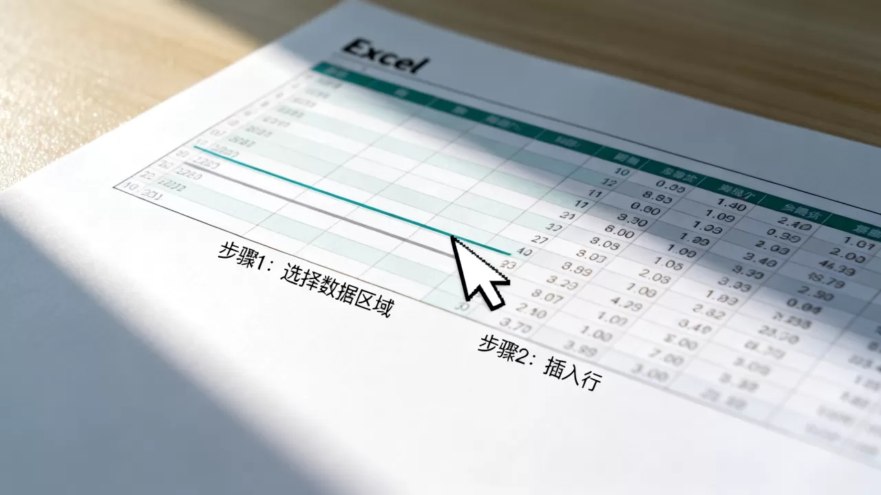 Excel怎么自动增行？表格数据批量增加行的方法