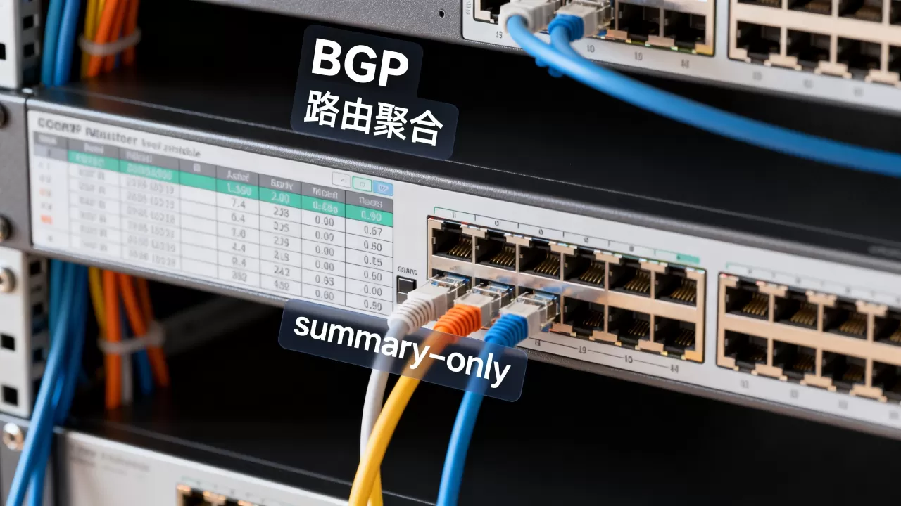BGP路由聚合summary-only是什么？BGP路由聚合summary-only作用