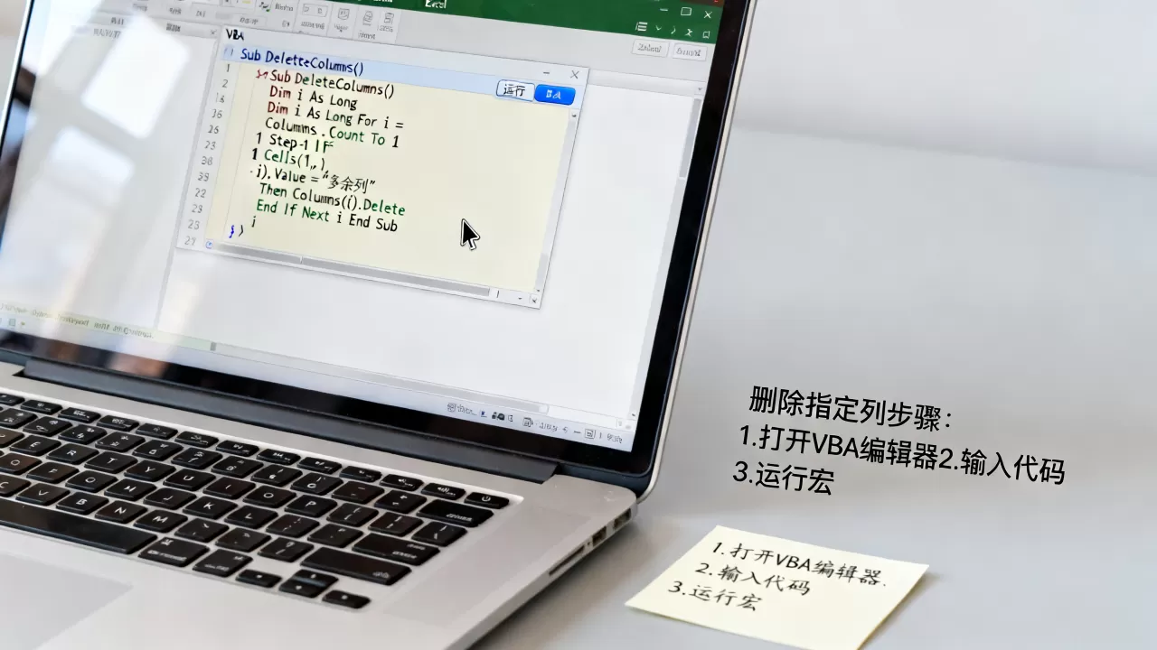 Excel VBA如何删除指定列？VBA批量删除多余列代码